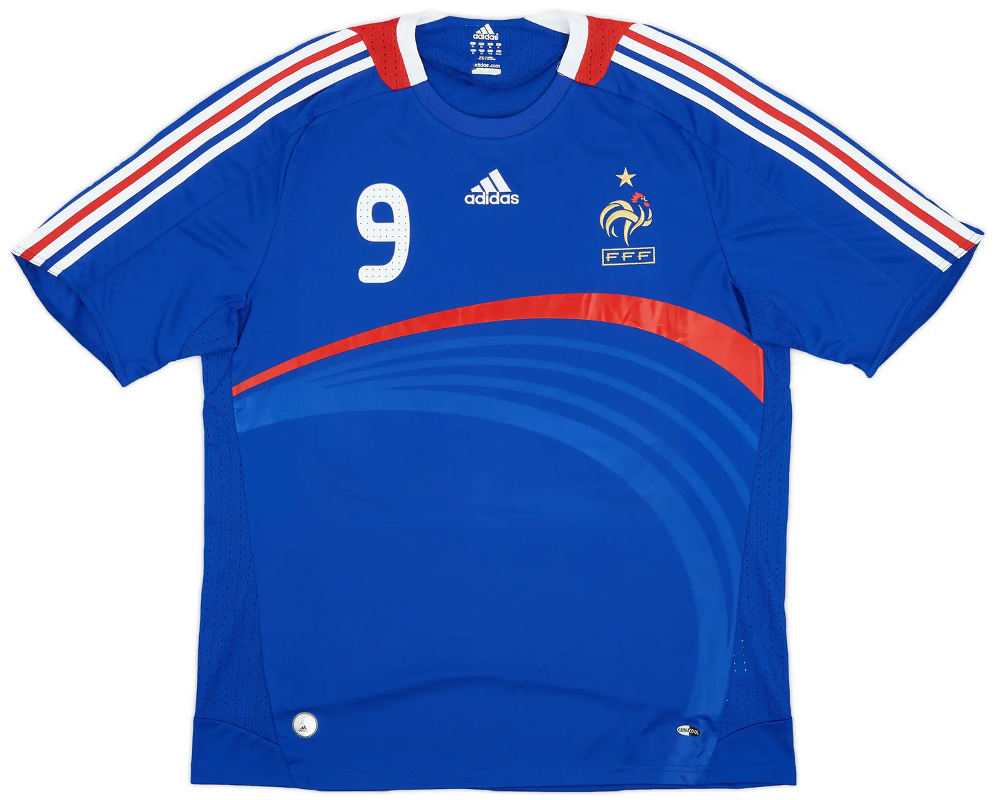 Maillot domicile France 2007-08 Benzema n°9