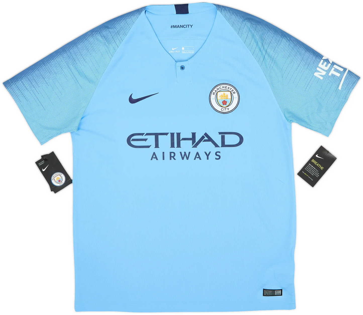 Maillot domicile Manchester City 2018-19 Kun Aguero #10 (L) - RR Store Online