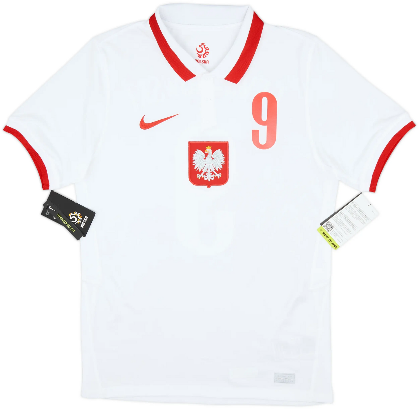 Maillot domicile Pologne 2020-21 Lewandowski #9 (XL)