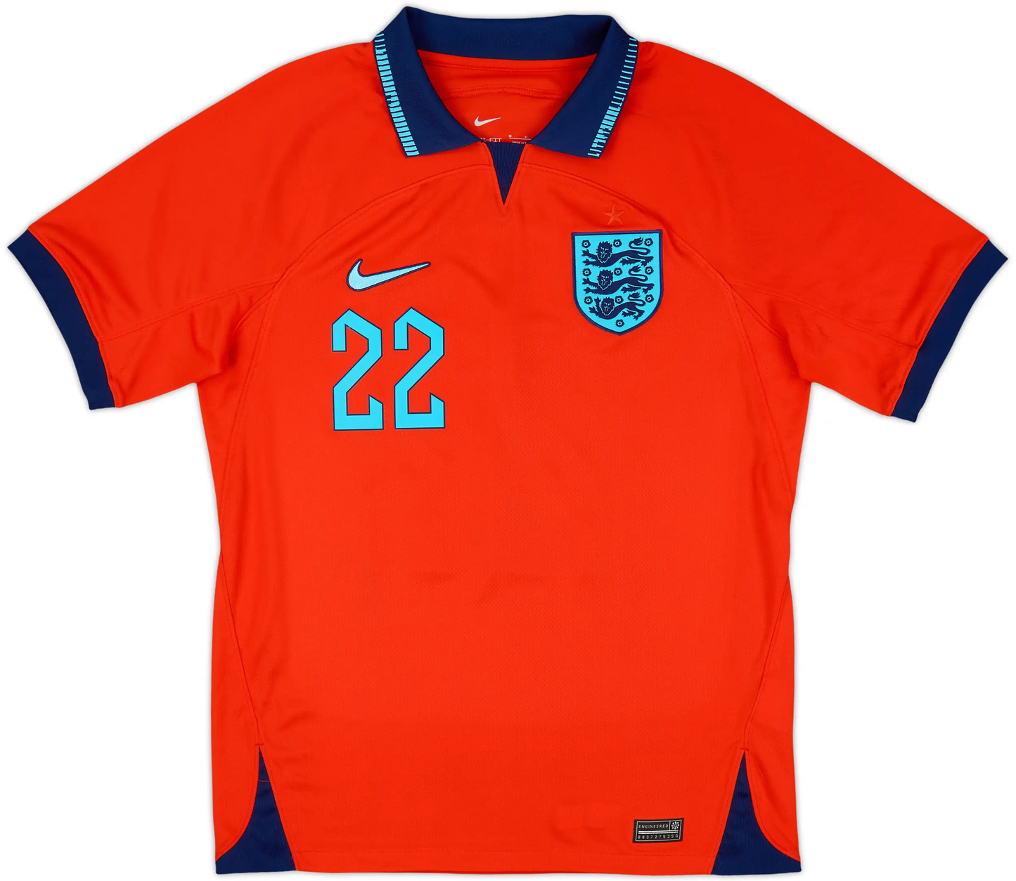 Maillot extérieur Angleterre 2022-23 Bellingham n°22