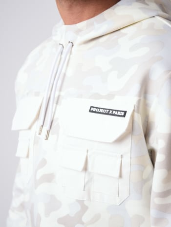 Hoodie Print Camouflage Poches Réflect - RR Store Online