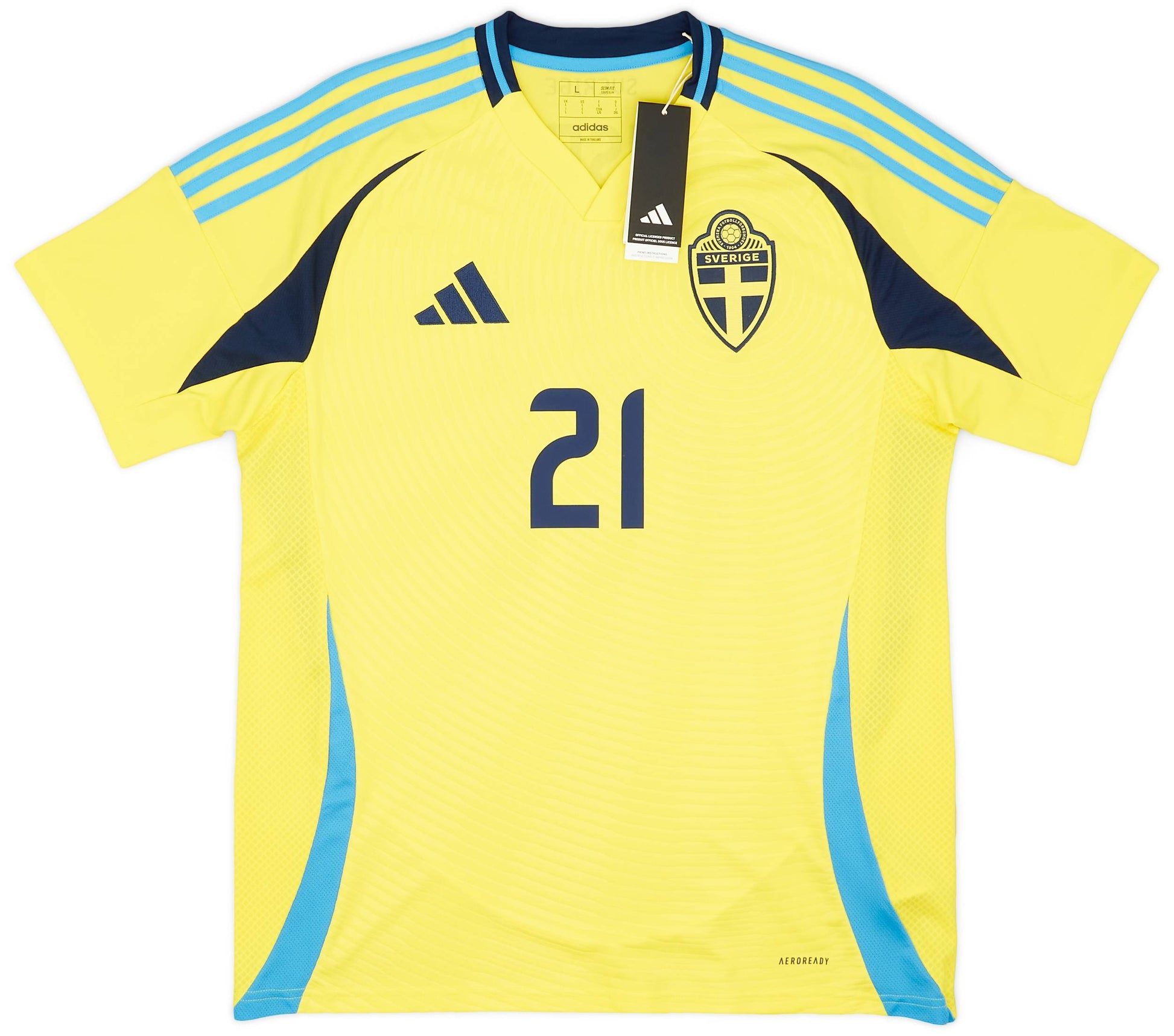 Maillot domicile Suède 2024-25 Kulusevski #21