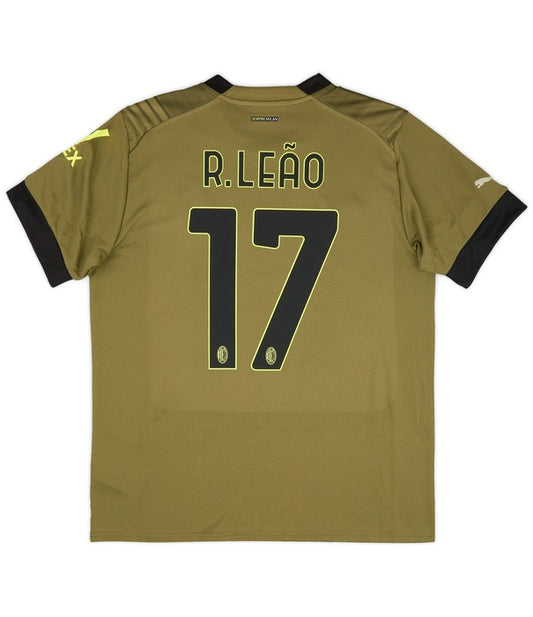 Troisième maillot AC Milan 2022/23 R. Leao #17 RR STORE ONLINE
