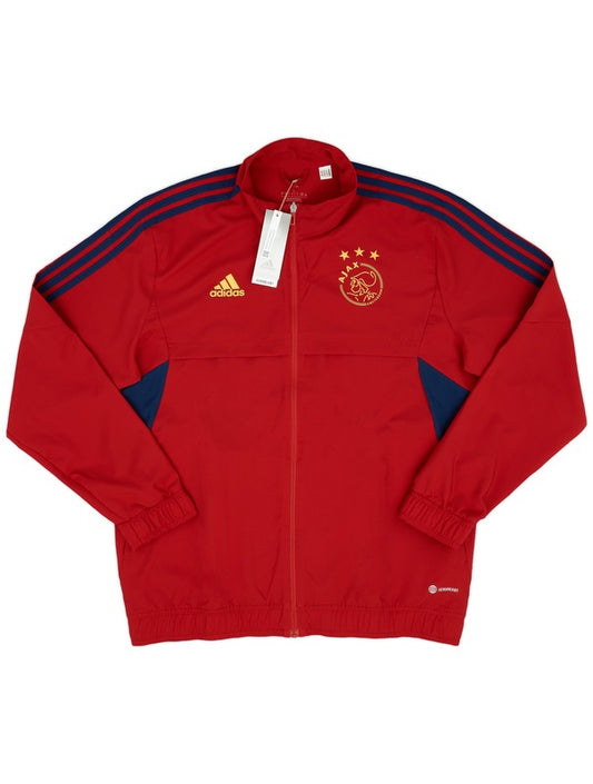 Veste d'avant match Ajax adidas 2022-23 RR STORE ONLINE