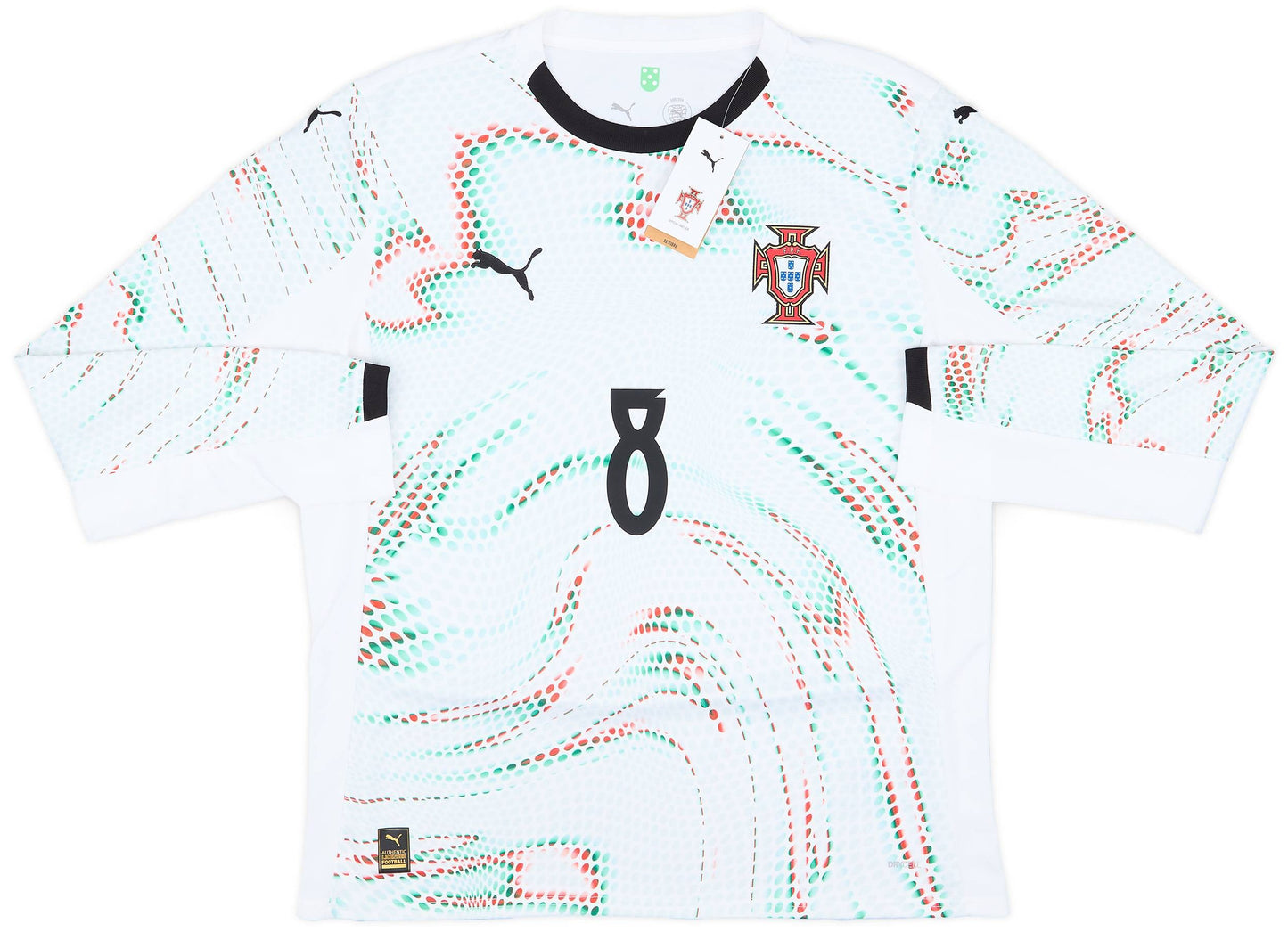 Maillot extérieur Portugal 2025-26 à manches longues B.Fernandes #8