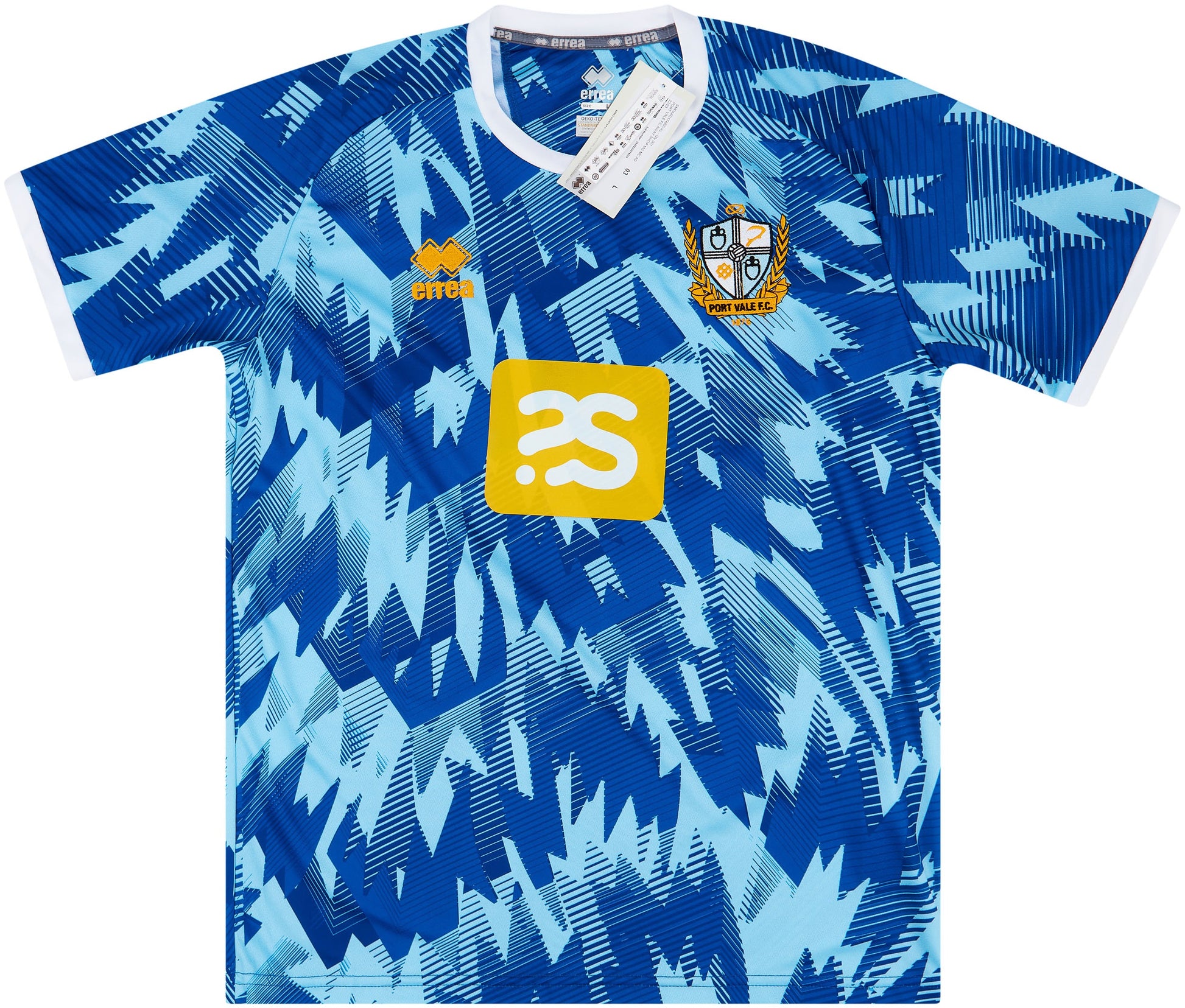 Maillot extérieur Port Vale Errea saison 2022/23 - Neuf RR STORE ONLINE