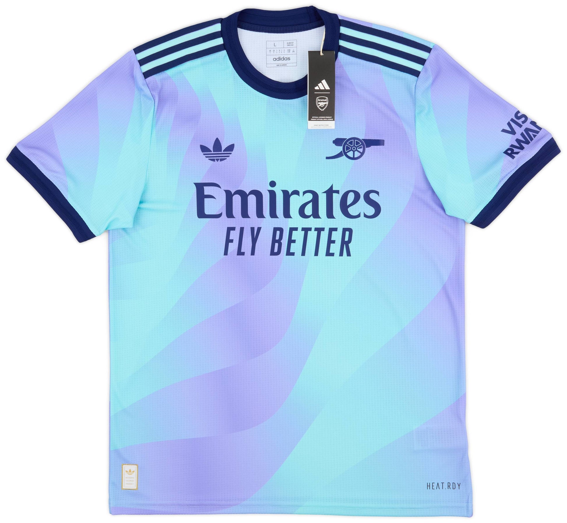 Maillot troisième authentique Arsenal 2024-25 Rice #41