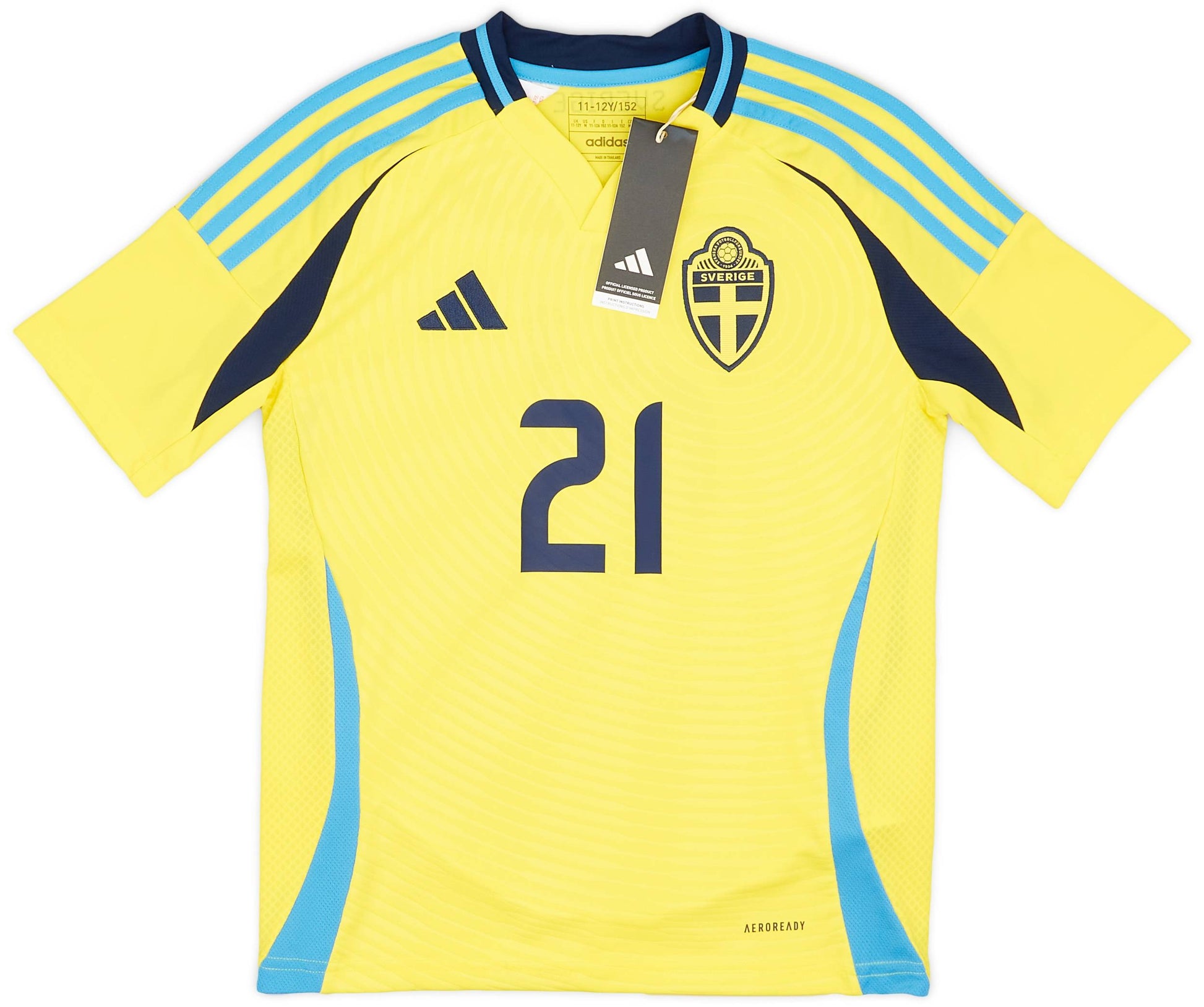 Maillot domicile Suède 2024-25 Kulusevski #21 (enfants)