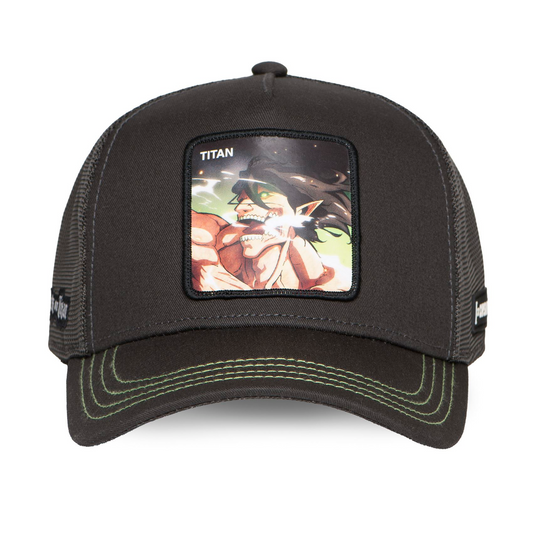 Casquette Trucker L'Attaque Des Titans Titan Assaillant Grise Foncé