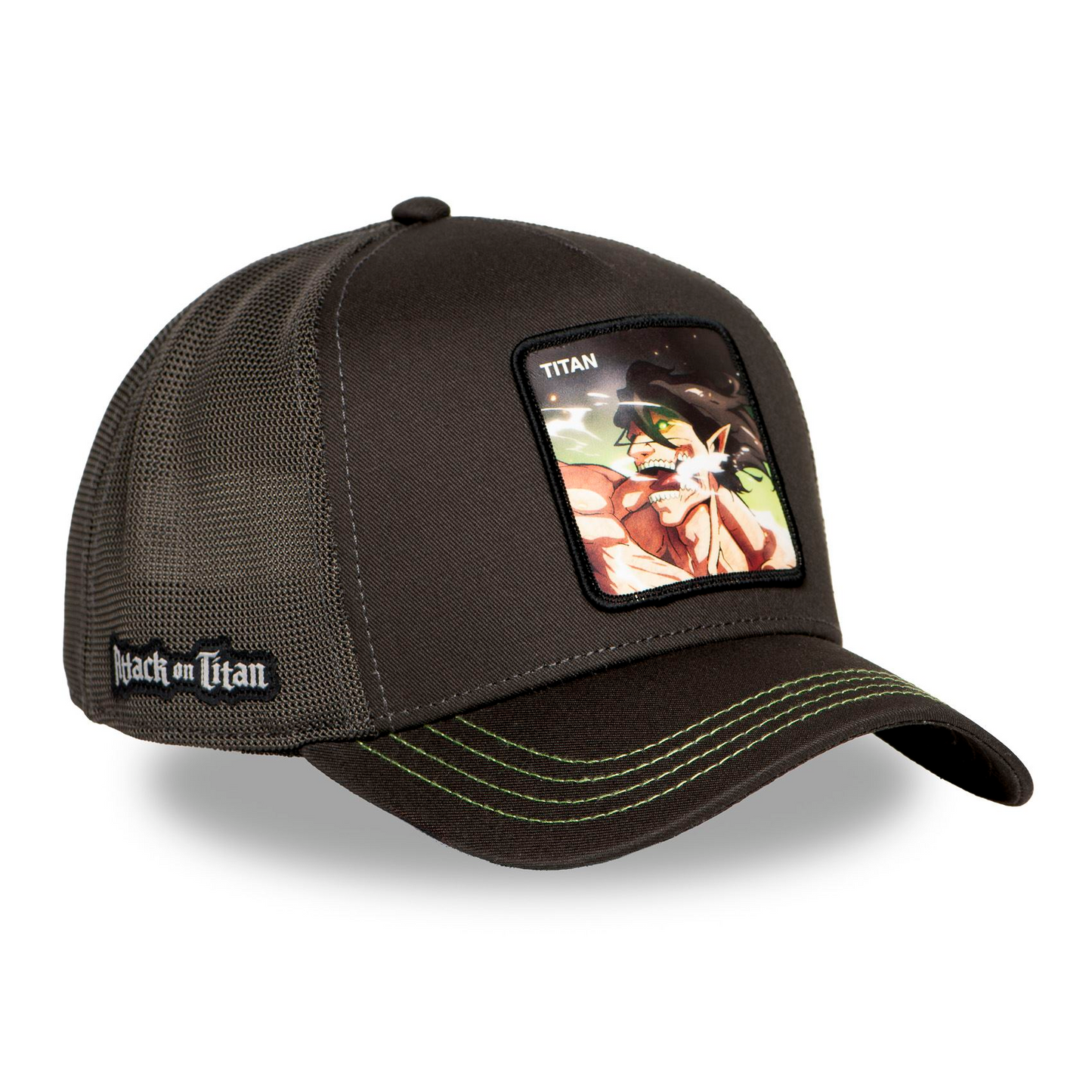 Casquette Trucker L'Attaque Des Titans Titan Assaillant Grise Foncé