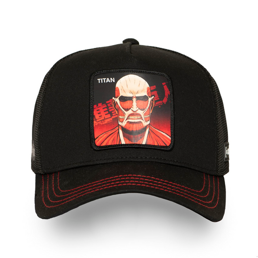 Casquette Trucker Premium Attaque des titans noir