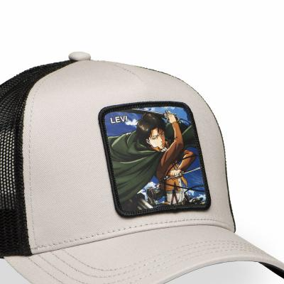 Casquette trucker L'attaque des Titans Livaï Grise