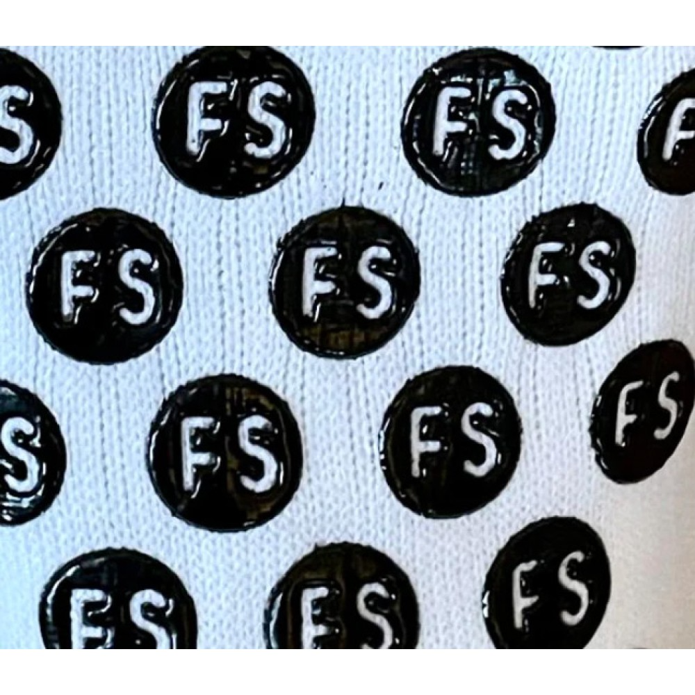 Chaussettes antidérapantes FS Football Socks Blanche