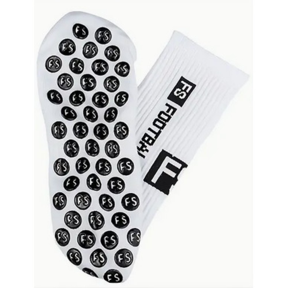Chaussettes antidérapantes FS Football Socks Blanche