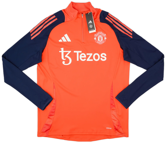 Haut d'entraînement 1/4 zip adidas Manchester United 2024-25