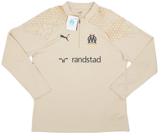 Haut d'entraînement 1/4 zippé Puma 2023-24 Olympique de Marseille