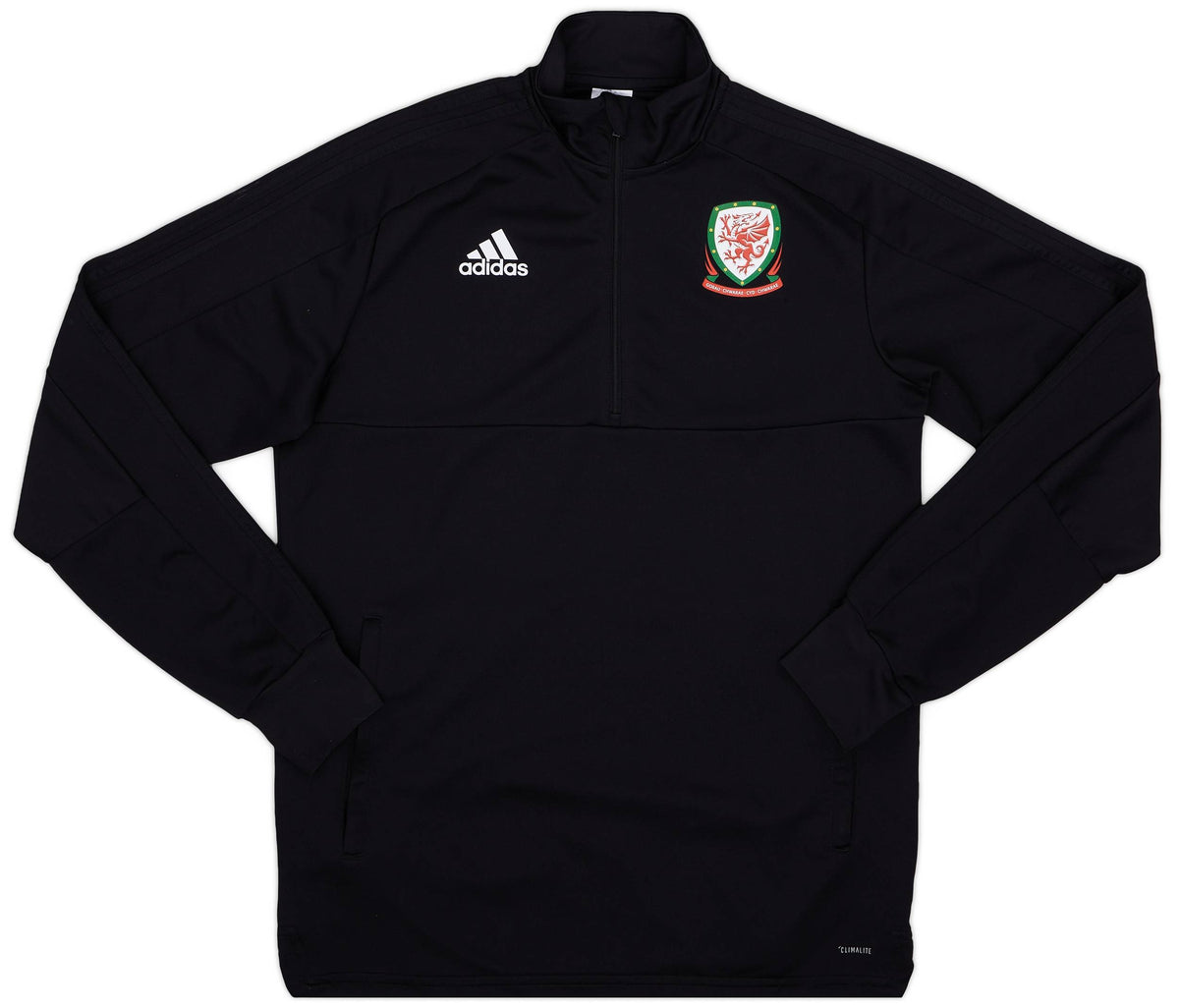 Haut d'entraînement adidas 1/4 zip Pays de Galles 2018-19