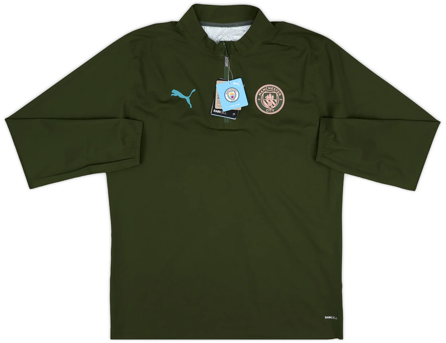 Haut de pluie d'entraînement Puma 1/4 Zip Manchester City 2024-25