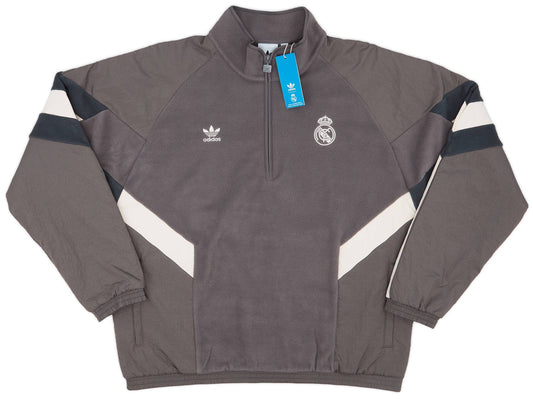 Haut polaire adidas Originals Real Madrid 2024-25 avec fermeture éclair 1/4