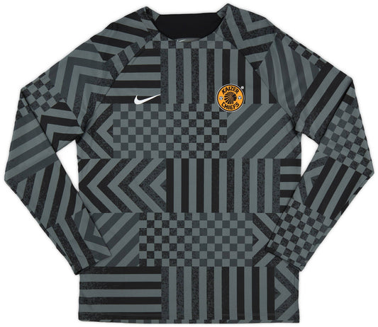 Maillot Nike d'avant-match à manches longues Kaizer Chiefs 2022-23