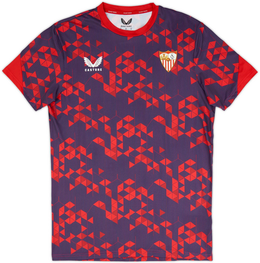 Maillot d'avant-match Séville Castore 2024-25 (XS)