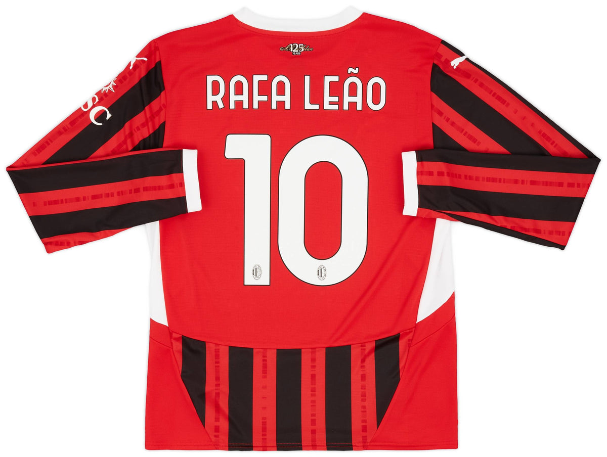 Maillot domicile AC Milan 2024-25 à manches longues Rafa Leao #10