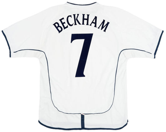 Maillot domicile Angleterre 2001-03 Beckham #7