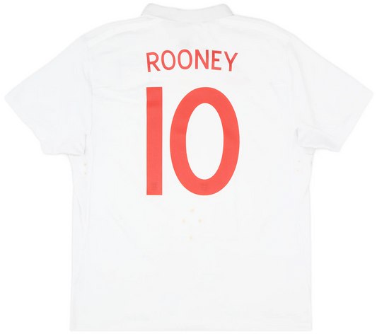 Maillot domicile Angleterre 2009-10 Rooney n°10