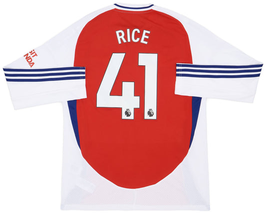 Maillot domicile Arsenal 2024-25 à manches longues Rice #41