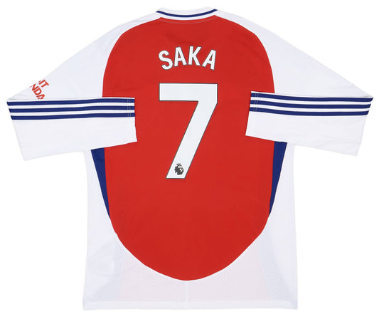 Maillot domicile Arsenal à manches longues 2024-25 Saka #7 - RR Store Online