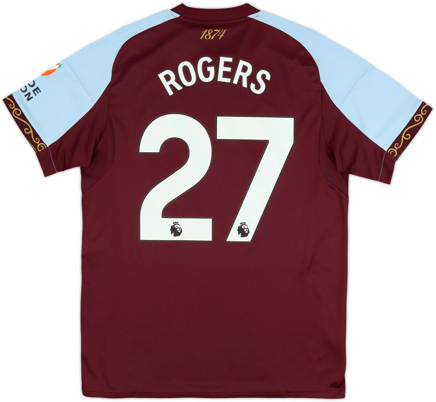 Maillot domicile Aston Villa 2025-26 Rogers #27