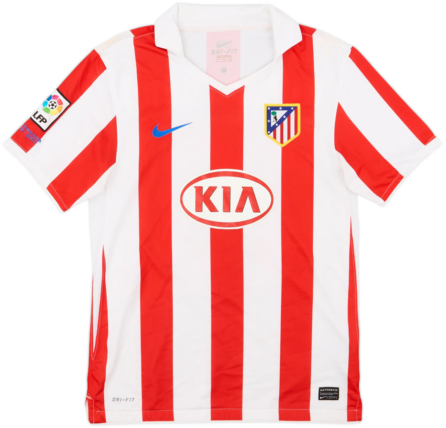 Maillot domicile Atlético Madrid 2010-11 Kun Aguero #10 (M)