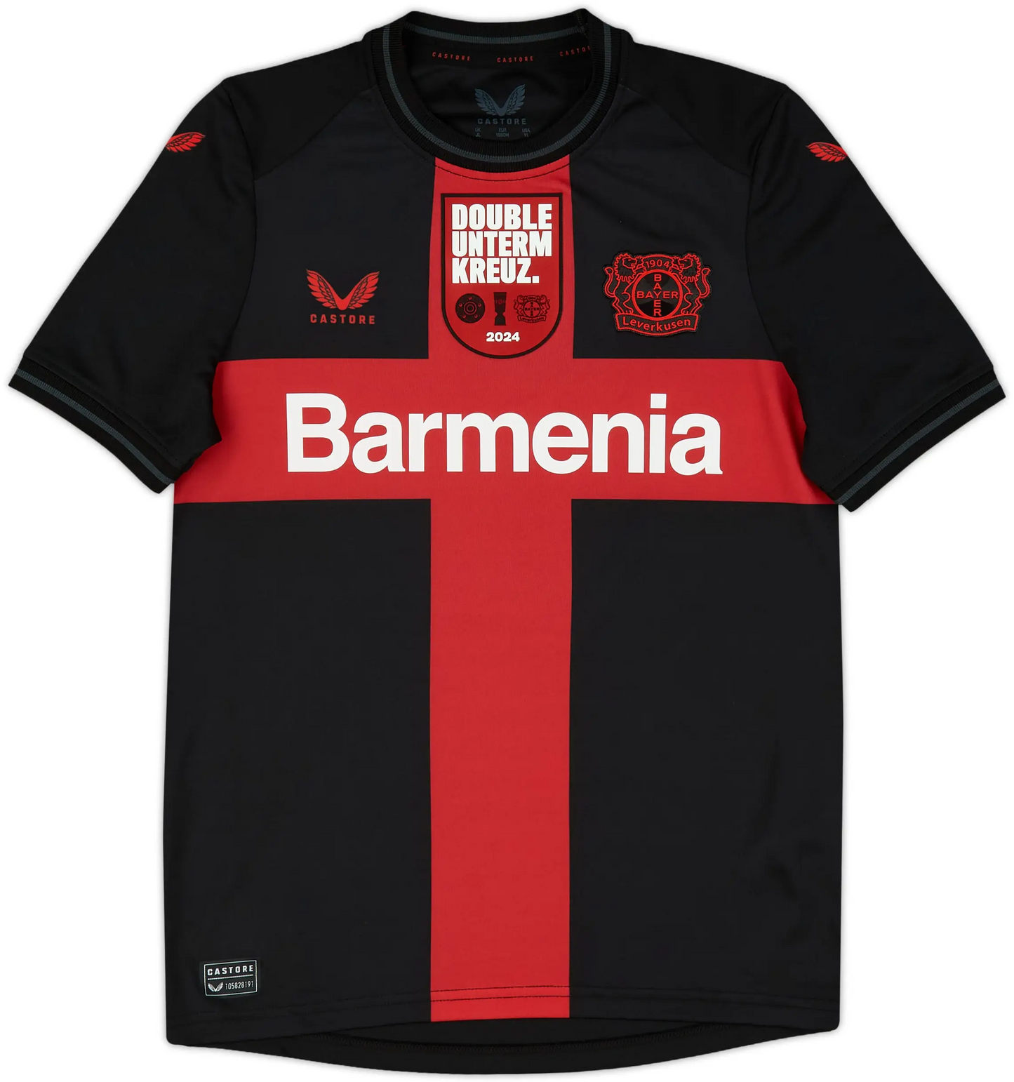 Maillot domicile Bayer Leverkusen 2023-24 "Double vainqueur de coupe" - en boite