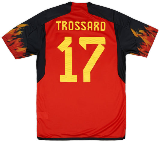 Maillot domicile Belgique 2022-23 Trossard #17