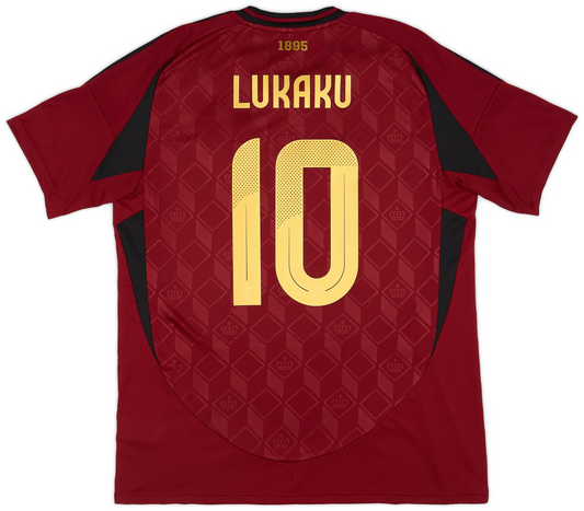 Maillot domicile Belgique 2024-25 Lukaku n°10