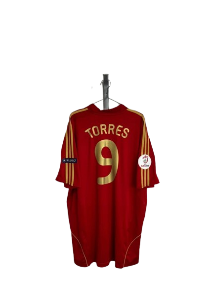 Maillot domicile Espagne 2007-09 Torres #9 - 9/10 (XXL)