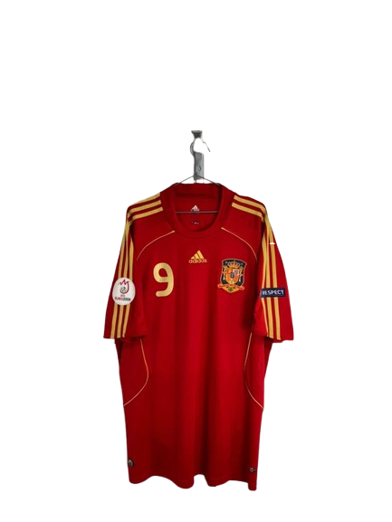 Maillot domicile Espagne 2007-09 Torres #9 - 9/10 (XXL)