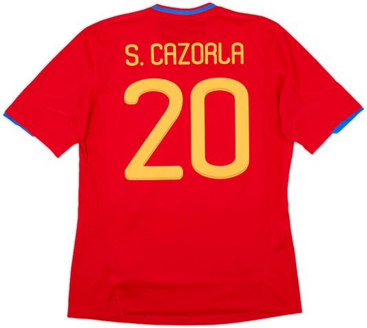 Maillot domicile Espagne 2009-10 S.Cazorla #20 (L)