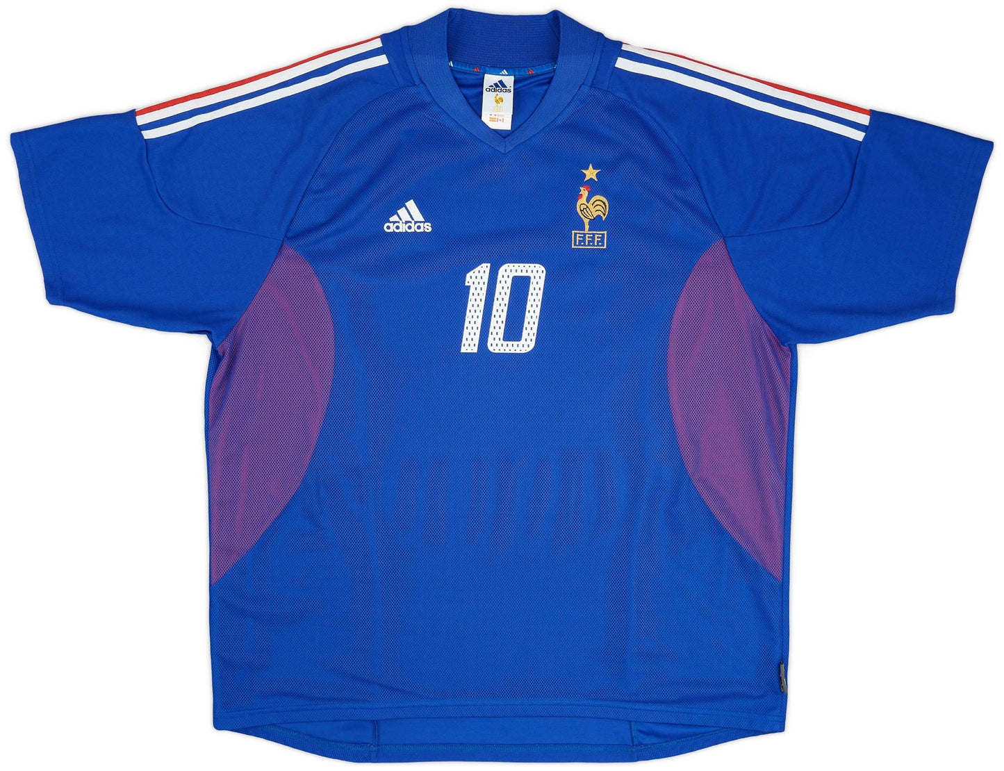 Maillot domicile France 2002-04 Zidane #10