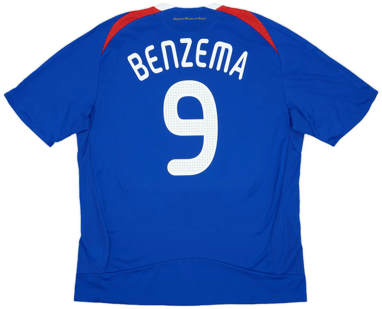 Maillot domicile France 2007-08 Benzema n°9