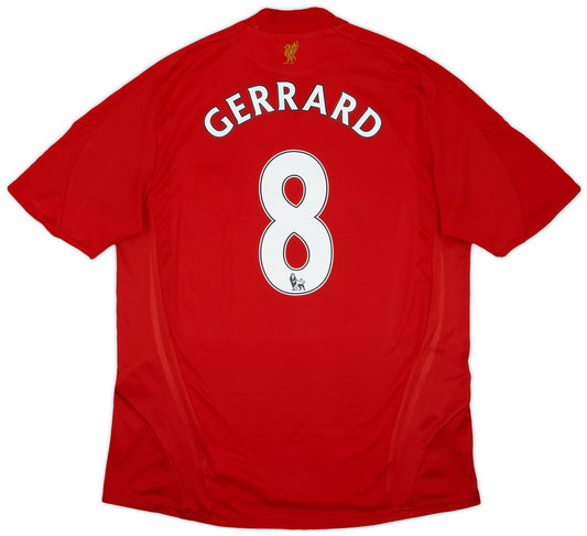 Maillot domicile Liverpool 2008-10 Gerrard #8