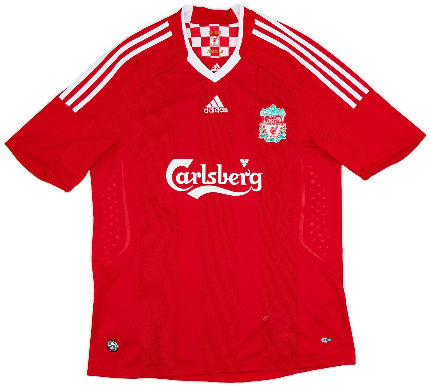 Maillot domicile Liverpool 2008-10 Gerrard #8