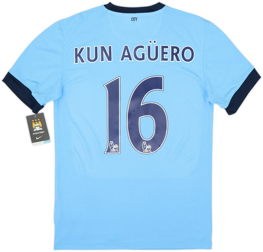 Maillot domicile Manchester City 2014-15 Kun Aguero #16 (S) - RR Store Online