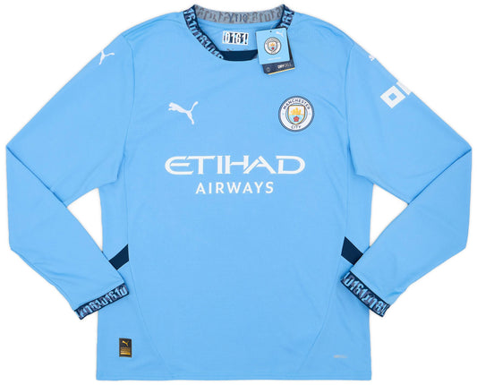 Maillot domicile Manchester City 2024-25 à manches longues