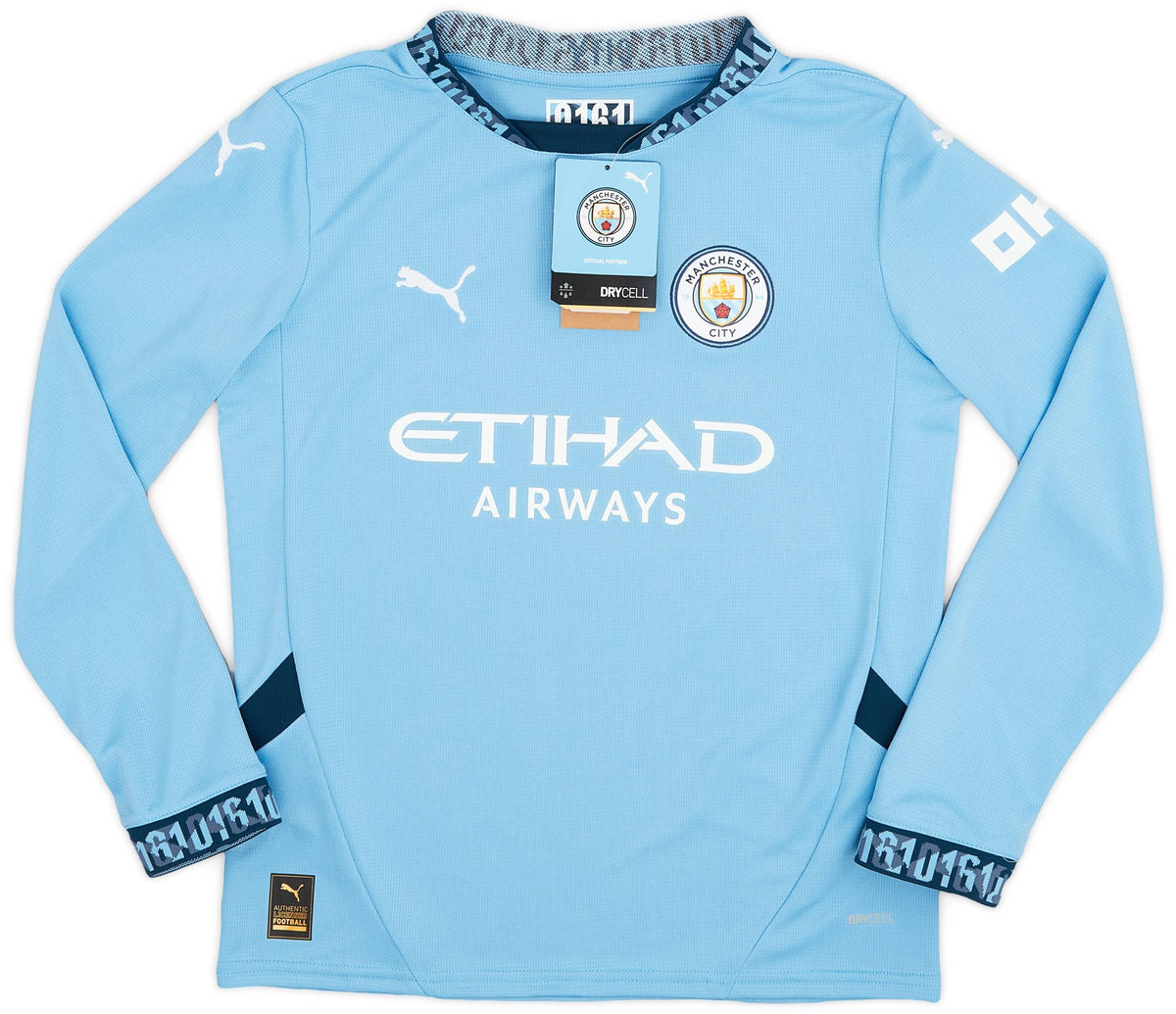 Maillot domicile Manchester City 2024-25 à manches longues (enfants)