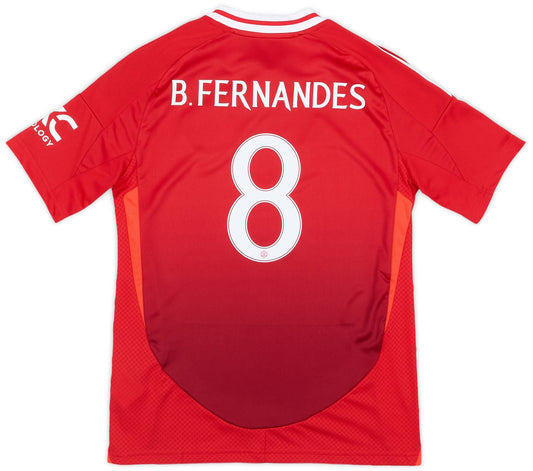 Maillot domicile Manchester United 2024-25 B.Fernandes #8 (enfant)
