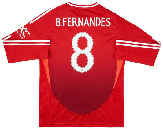 Maillot domicile Manchester United 2024-25 à manches longues B.Fernandes #8