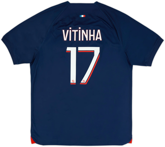 Maillot domicile Paris Saint-Germain 2023-24 Vitinha n°17