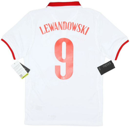 Maillot domicile Pologne 2020-21 Lewandowski #9 (XL)