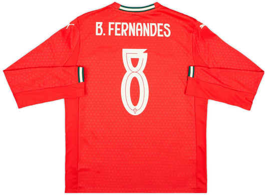 Maillot domicile Portugal 2025-26 à manches longues B.Fernandes #8